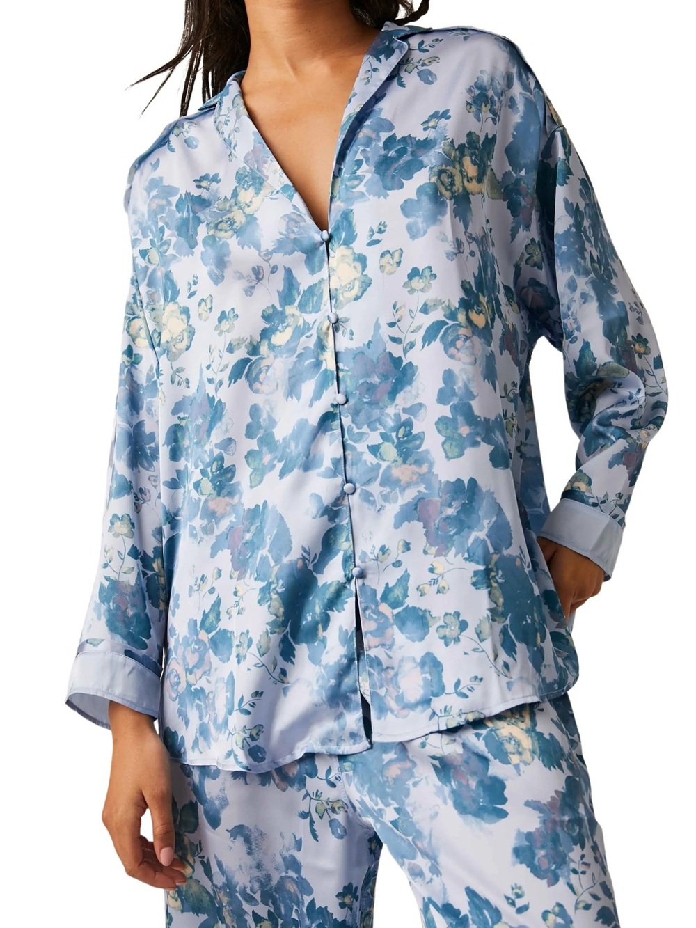 Free People Intimately Dreamy Day Pj Top - Medium